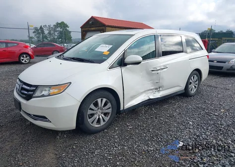 2014 Honda Odyssey Ex-L z USA, uszkodzony, nr VIN 5FNRL5H6XEB048702